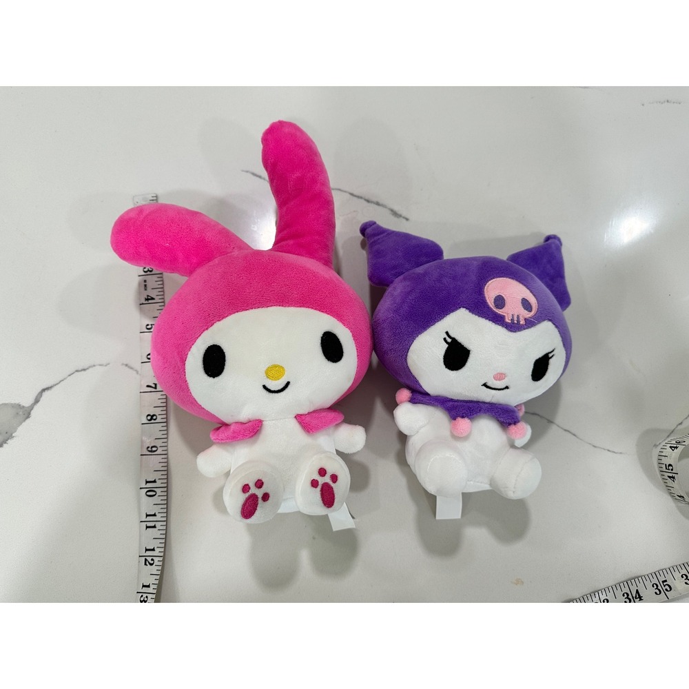 Sanrio My‎ Melody & Kuromi Plush Set Kawaii Cute Stuffed Animals Kids